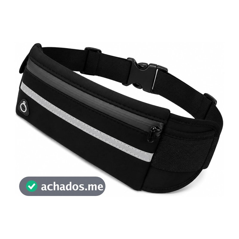 Pochete Corrida Fitness Slim Linha Premium Impermeável Porta Celular e Documento, Academia, Bike, Caminhada, Trilha, Acampamento – Antifurto Masculina e Feminina Premium