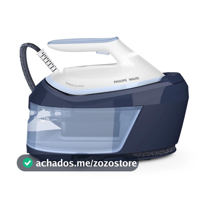 Philips Walita Ferro a Vapor PerfectCare Série 6000 2000W, Azul, 220V