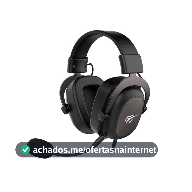 Havit Headphone Fone de Ouvido H2002d, Gamer, com Microfone, Falante 53mm, Plug 3, 5mm: compatível com XBOX ONE e PS4, HAVIT, HV-H2002d