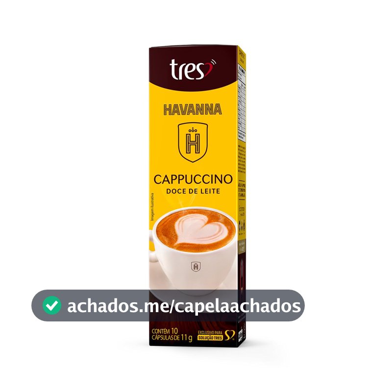 Capsula de Cappuccino Doce De Leite TRES 3 Corações 10 unid