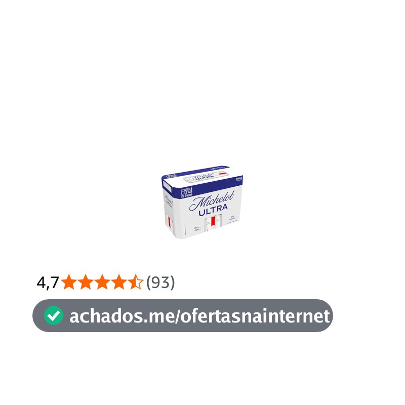 Cerveja Michelob Ultra, Lata 350ml, Pack com 8 unidades