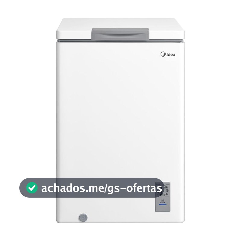 Freezer Horizontal 100L Inverter Bivolt Branco Midea