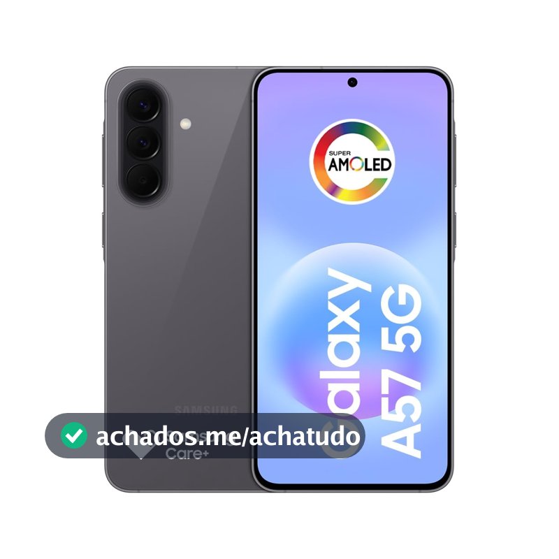 Celular Samsung Galaxy A57 5g 256GB, 8GB RAM, Câmera Tripla de até 50MP Ois, Selfie de 12MP Video Hdr, Ip68, Tela Super AMOLED 6.7", NFC, Recursos AI, Até 6 Atualizações de Android e Segurança (Cinza)