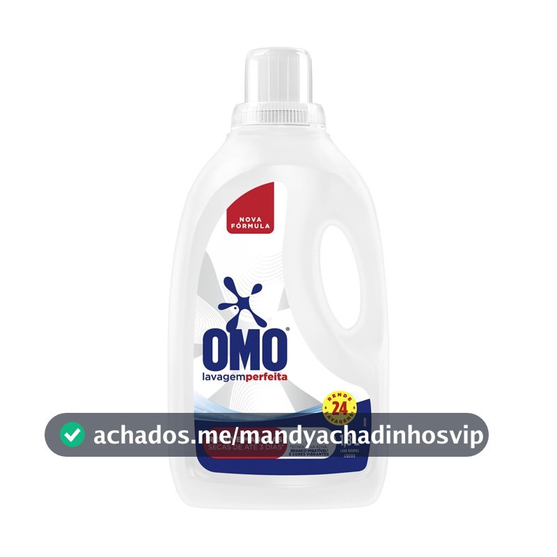 Lava-Roupas Líquido Omo Lavagem Perfeita Frasco 1,8l