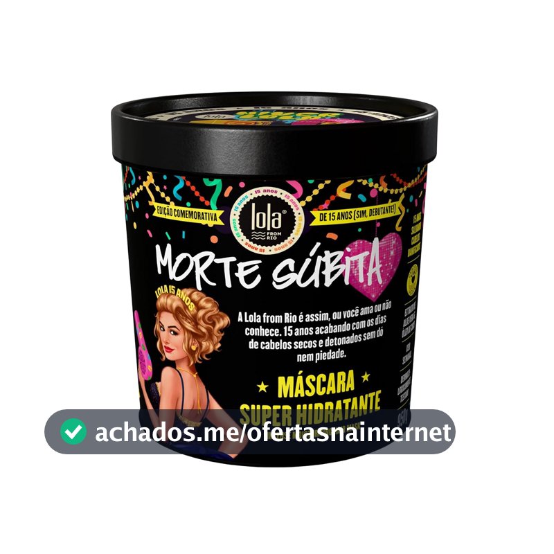 Máscara Capilar Morte Súbita 15 Anos 950g - Lola from Rio