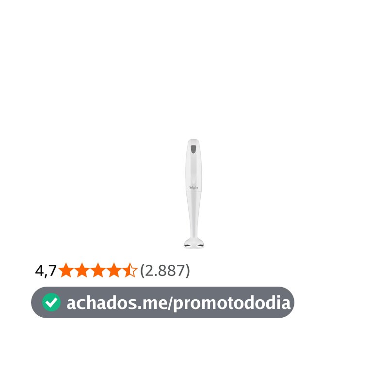 Mixer de Mão 200W Elgin Compacto e Leve, ergonômico e fácil de limpar Branco 220v