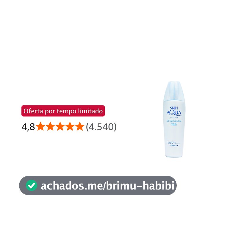 SKIN AQUA® Super Moisture Milk 40g - Protetor Solar Facial sem cor FPS50 com Ácido Hialurônico e Textura Leve