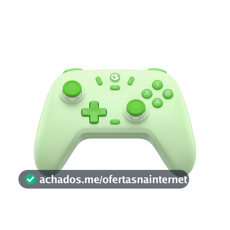 GameSir Nova Lite Controle Bluetooth e Sem Fio 2.4G para PC Windows, Celular Android iPhone, Nintendo Switch e Steam Deck, Gamepad com Hall Effect Anti-Drift, Turbo, Vibração, Dongle USB - Verde