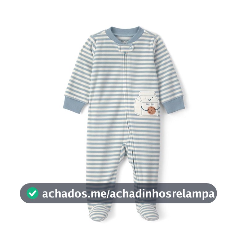 Macacão de dormir para bebês Fleece Sleep and Play Carter'sUnisex Bebê