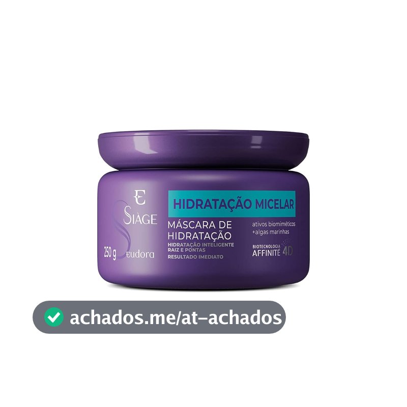 Eudora Siàge Hidratação Micelar Máscara Capilar 250g