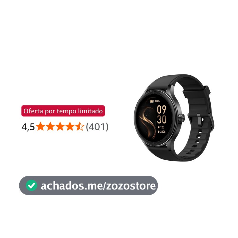Bettdow SmartWatch, Relogio Smartwatch Feminino, 1.27" Ecrã tátil, à prova d'água IP68, 100+ Modos Esportivos, chamada Bluetooth, Compatível com Android iOS, voz por IA (preto)