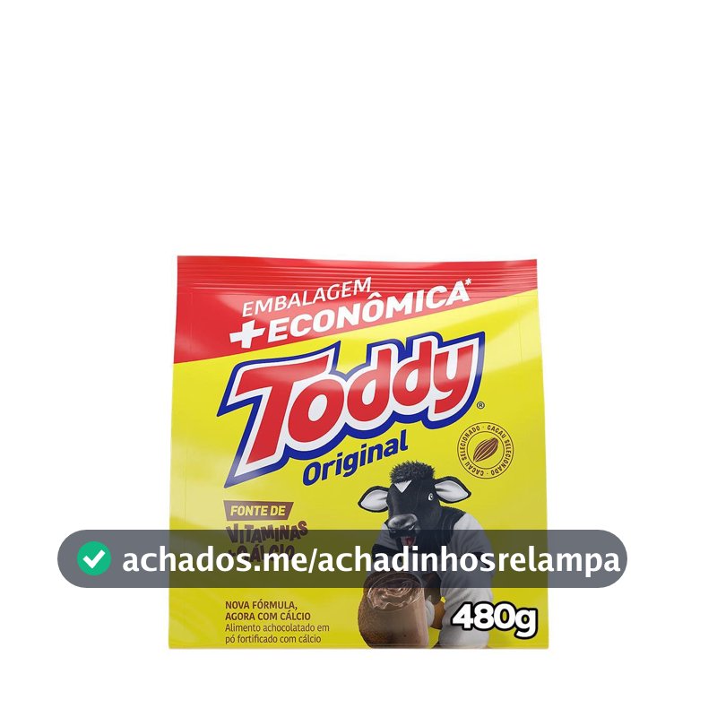 Achocolatado em Pó Original Toddy 480G + Econômica