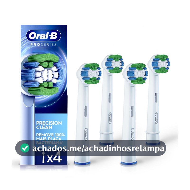 Oral-B Refil para Escova Elétrica Precision Clean, 4 Unidades