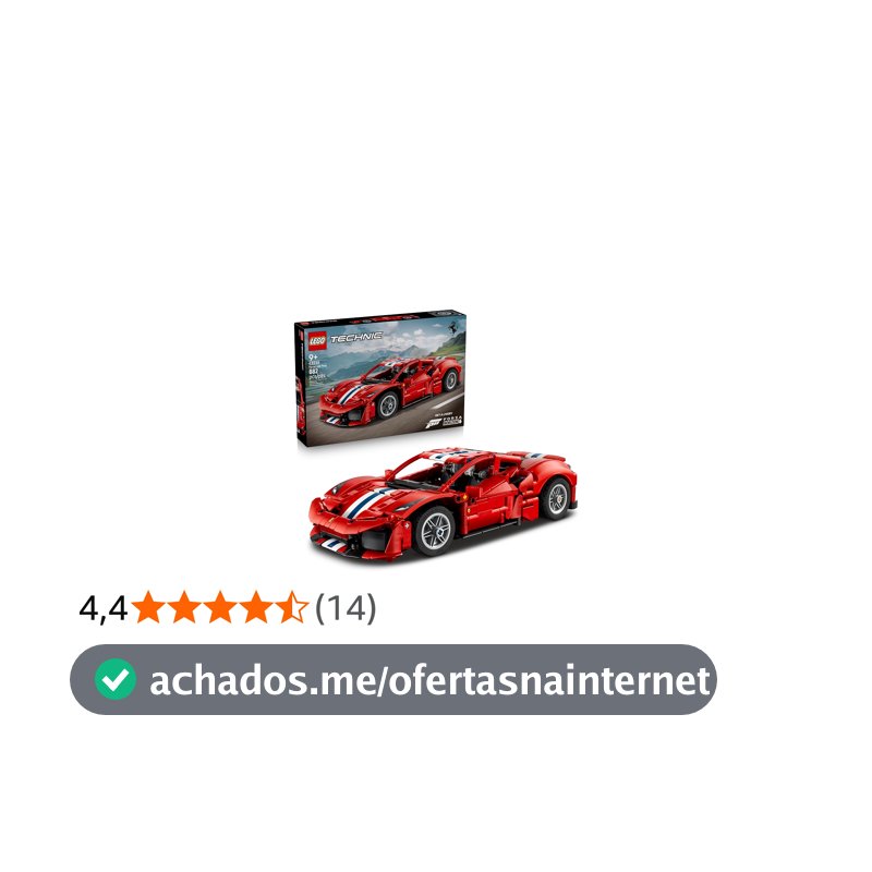 LEGO Technic Carro Ferrari 488 Pista 42235
