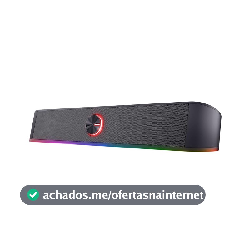 Caixa de som Trust GXT 619 Thor Soundbar p/PC RGB