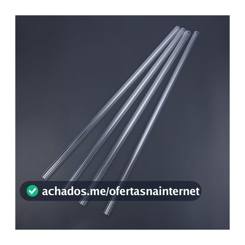 4 Peças Tubo durante petg Transparente 500mm PC Gamer 4 Peças