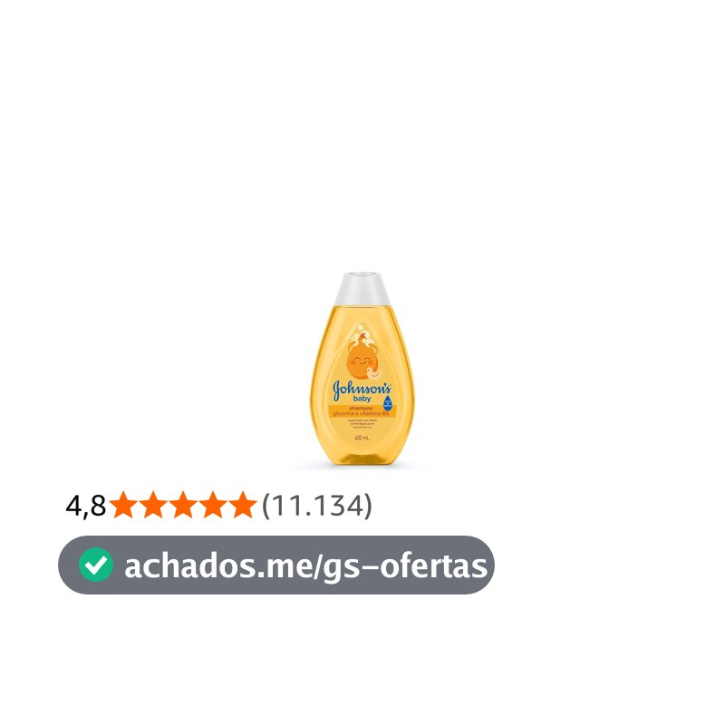 Shampoo de Glicerina Johnson's Baby, 400ml