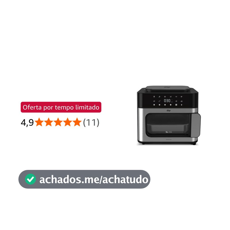 WAP Air Fryer Oven Multi Comb Digital 16L WAFC16 127V
