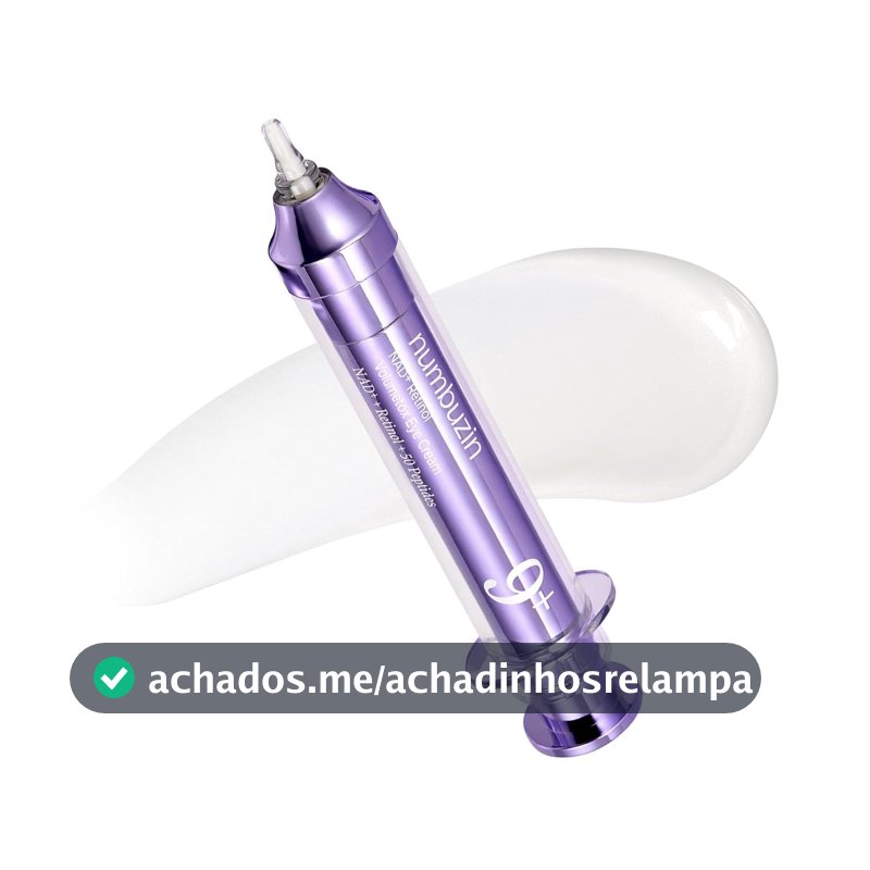 Creme para Área dos Olhos com Retinol e NAD+, Peptídeos e Niacinamida, Trata Rugas, Olheiras e Flacidez, Firmador e Iluminador