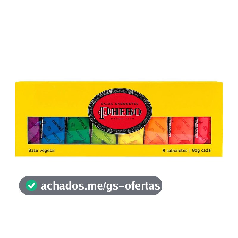 Kit Sabonete, PHEBO, Amarelo, 720g