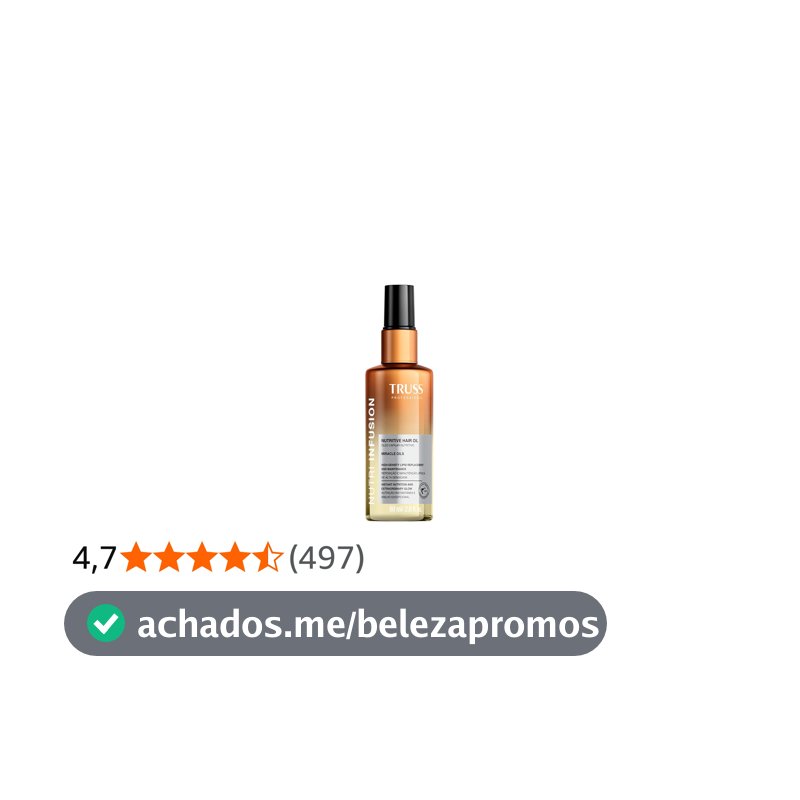 Truss Óleo Capilar Nutritivo Nutri Infusion