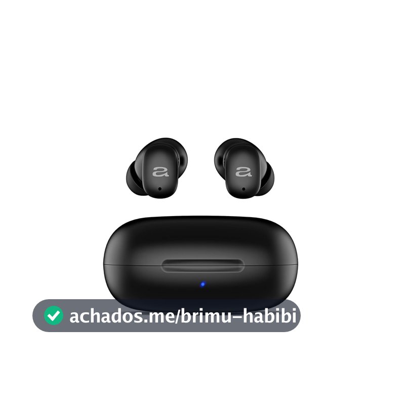 AIWA, Fone de ouvido EB-03-B, Bluetooth, c/cancelamento de ruído, 25 horas de bateria, IPX5, sem fio