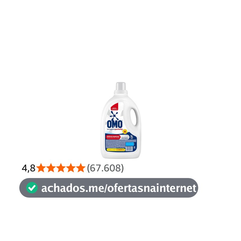 Omo Sabão Líquido Lavagem Perfeita 5l - Tampa pode Variar