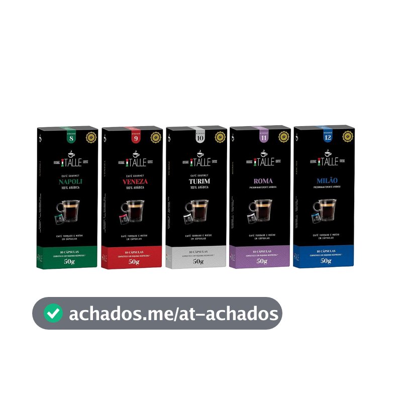 Cápsulas Compativeis Nespresso Café moido e torrado Cafe Italle 50 Und