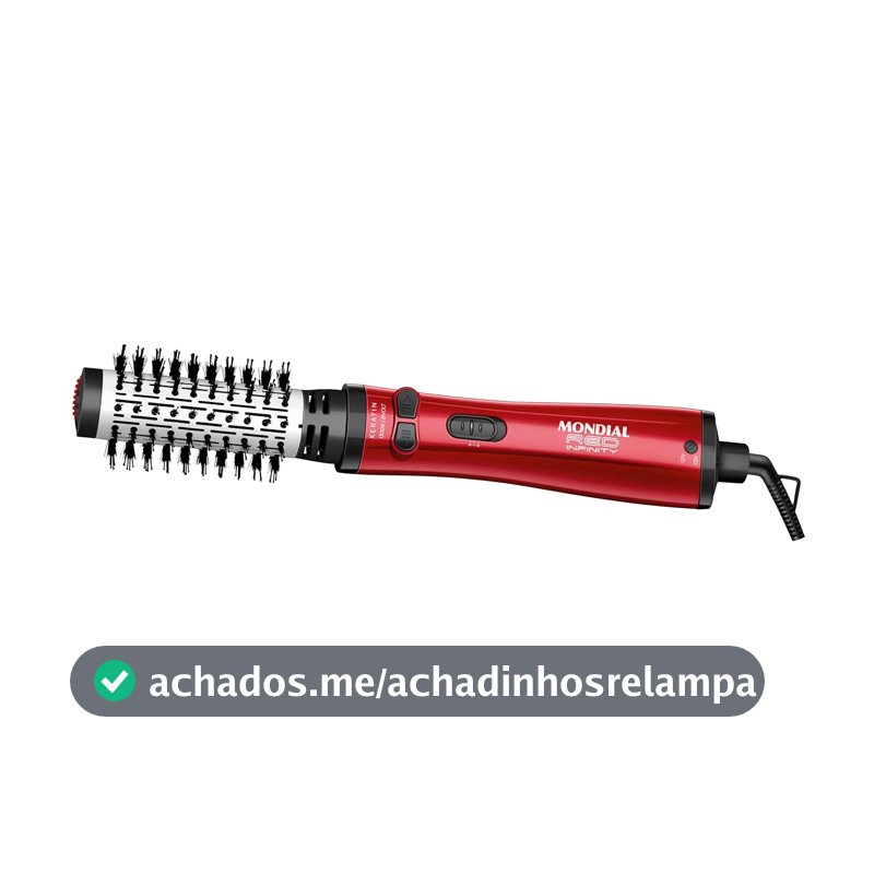MONDIAL, Escova Rotativa Red Infinity Keratin, Vermelho, 1300W, Bivolt - ERB-11-KR
