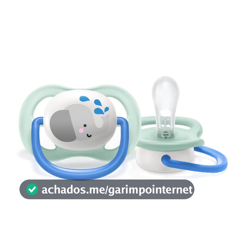 Chupeta Ultra Air 0-6 Meses Philips Avent Boy Unitária Elefante 081/06