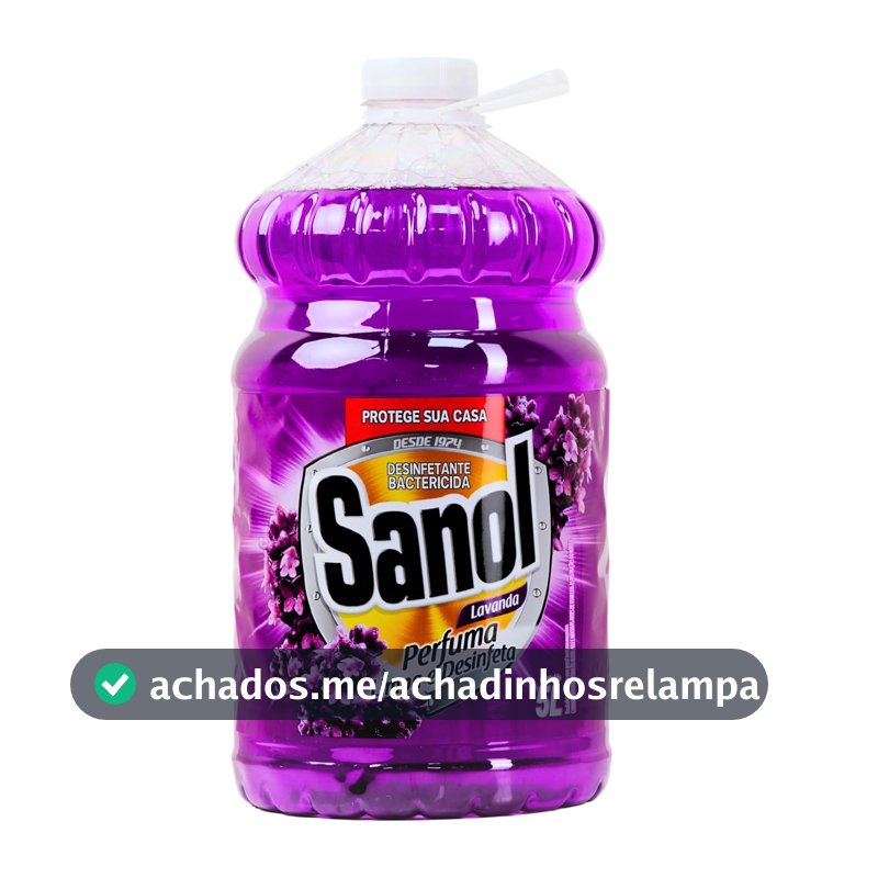 Sanol Desinfetante Líquido Para Uso Geral Lavanda 5 Litros Roxo