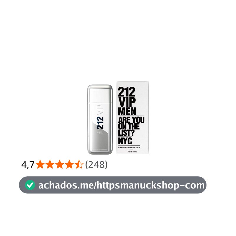 212 Vip Men Eau de Toilette 100ml Masculino