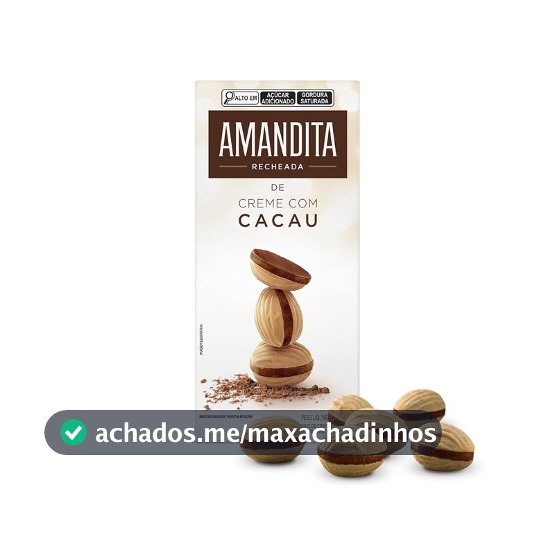 Lacta Amandita - Wafer Recheado Sabor Chocolate 200g