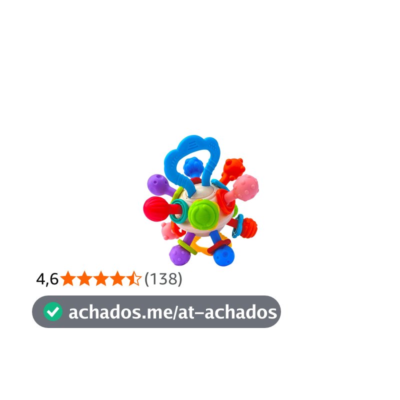 Brinquedo Bebe Mordedor Montossoriano Atividades Sensoriais Kidino Bola Atomica Atomic Ball