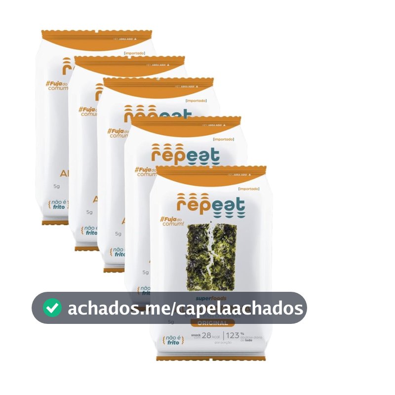 Kit 12 Snack Alga Tradicional Repeat