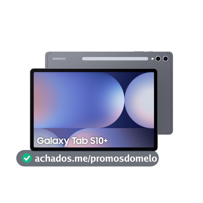 Galaxy Tab S10+, 256 GB, Tela 12.4", Wifi, Cinza, Câmera Frontal 12 MP