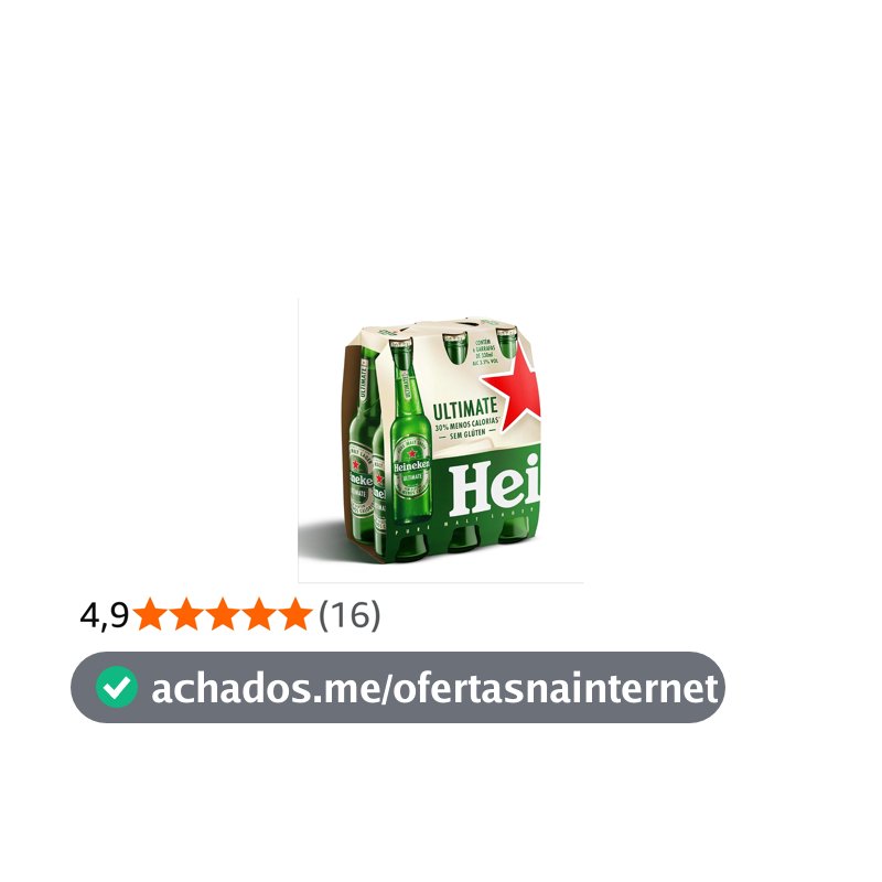 Heineken Ultimate Cerveja Lager Puro Malte Long Neck Pack 6 Unidades 330ml