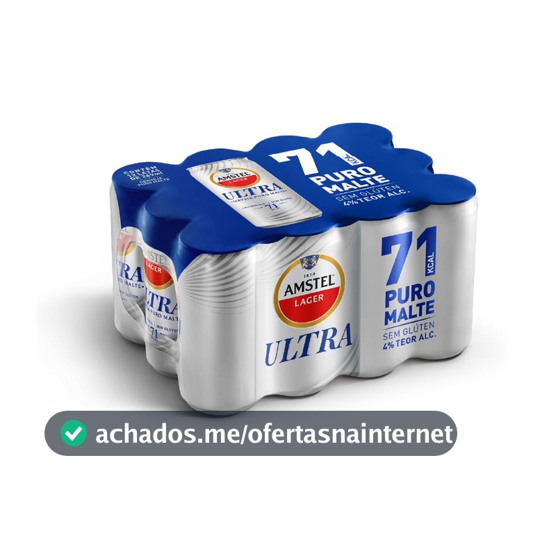 Amstel Ultra Cerveja Puro Malte, Pack 12 Latas 269ml