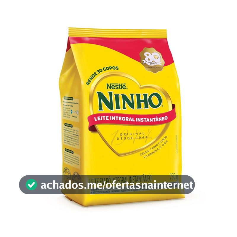 Leite em Pó Ninho Integral Instantâneo Sachê 750g