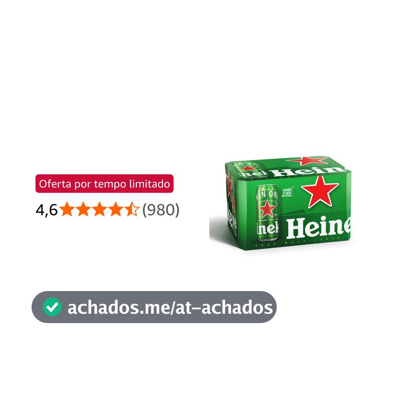 Heineken Cerveja Lata 473ml Pack 12 Unidades