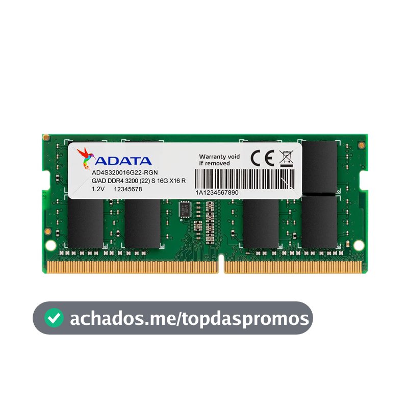 Memória Notebook Adata 8GB DDR4 3200 MHz SO-DIMM - AD4S32008G22-SGN