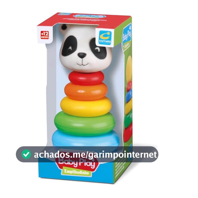 Brinquedo Educativo Cometa Brinquedos Empilhadinho Ursinho