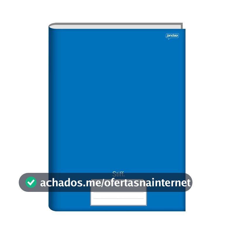 Caderno Brochurão C.D. 48 Fls. Stiff Azul – Jandaia, 200x275mm