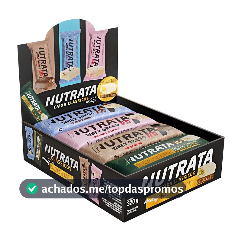 Display Misto Barra de Proteína Nutrata com 8 und