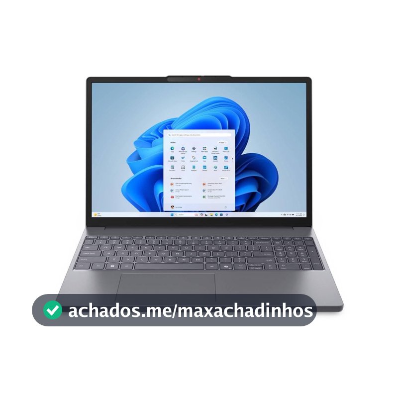 Notebook Lenovo IdeaPad Slim 3 15.3" Luna Grey - Intel Core 3 100U, 8GB RAM, 256GB SSD, Windows 11