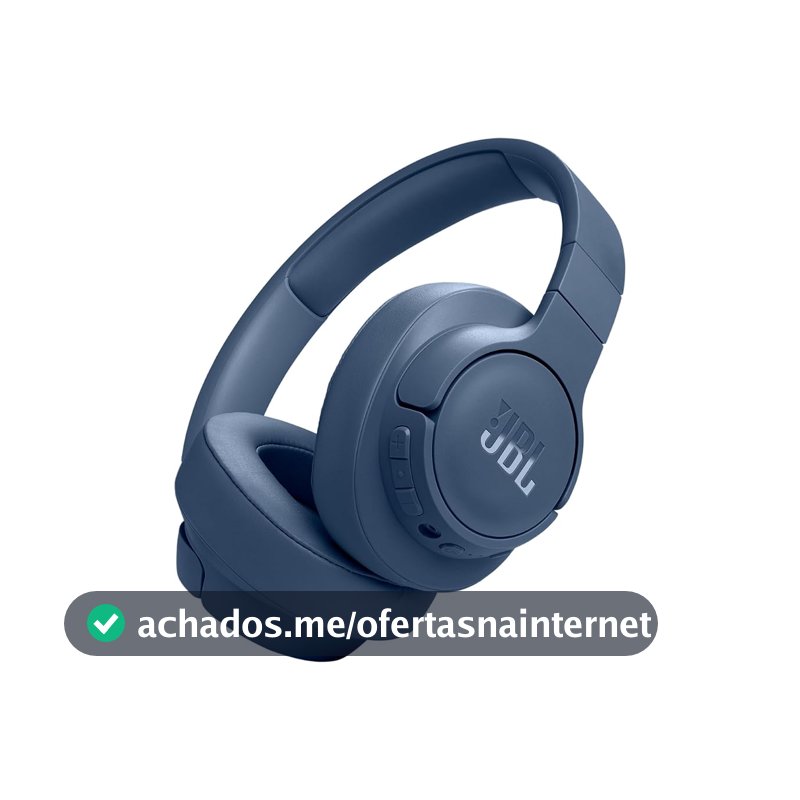 JBL, Fone de Ouvido Bluetooth, Tune 770NC, Over Ear, Sem Fio, Com Cancelamento de Ruído - Azul