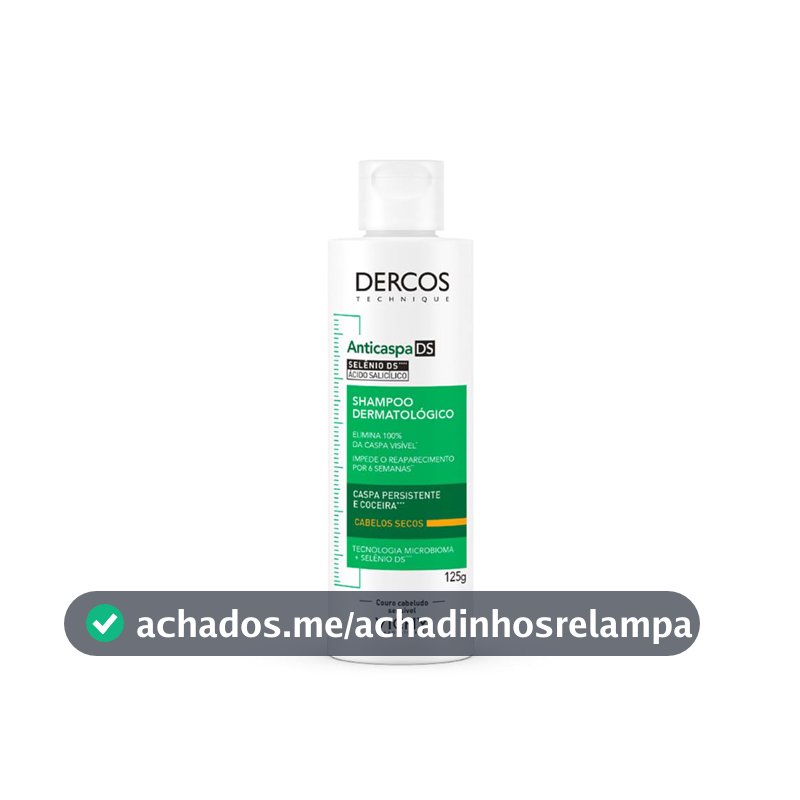 Vichy Dercos DS Shampoo Anticaspa para Cabelos Secos, 125g