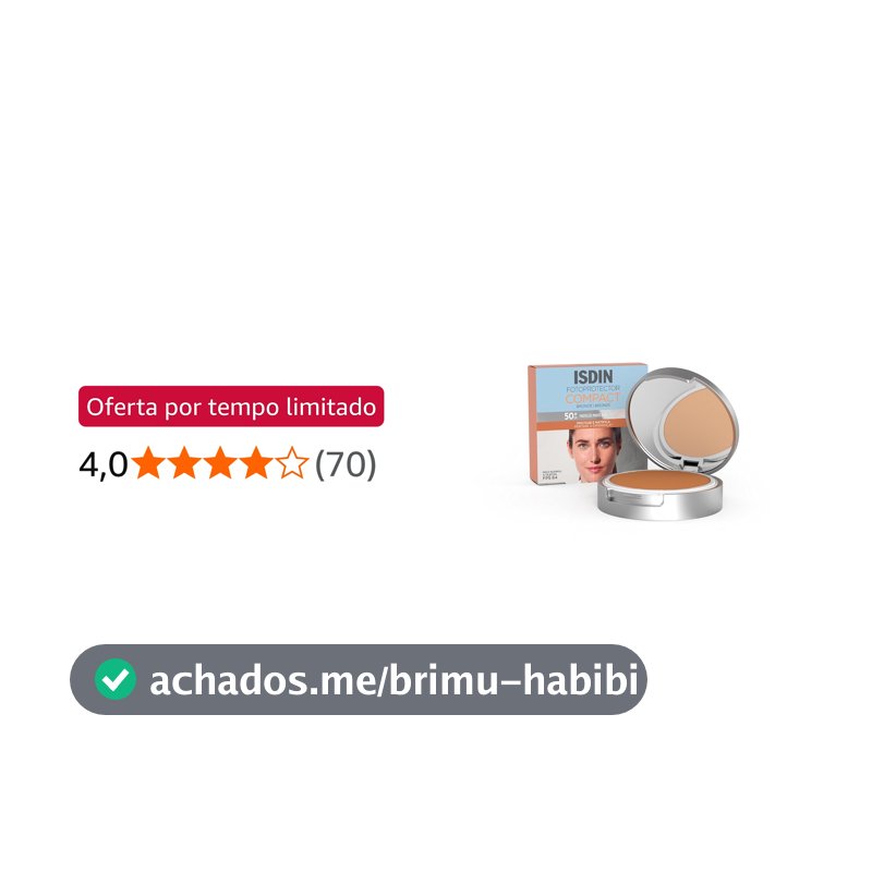 ISDIN Protetor Solar Compacto Bronze FPS 50-10g