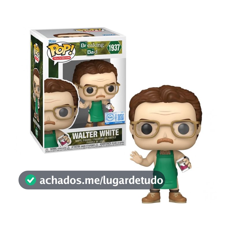 Funko Boneco de vinil Pop Television #1937 Breaking Bad Walter White no avental