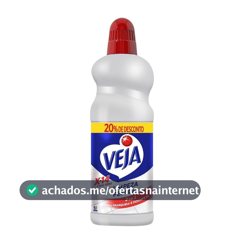 Veja Limpador para Limpeza Pesada Cloro Ativo 2 em 1 - 1L